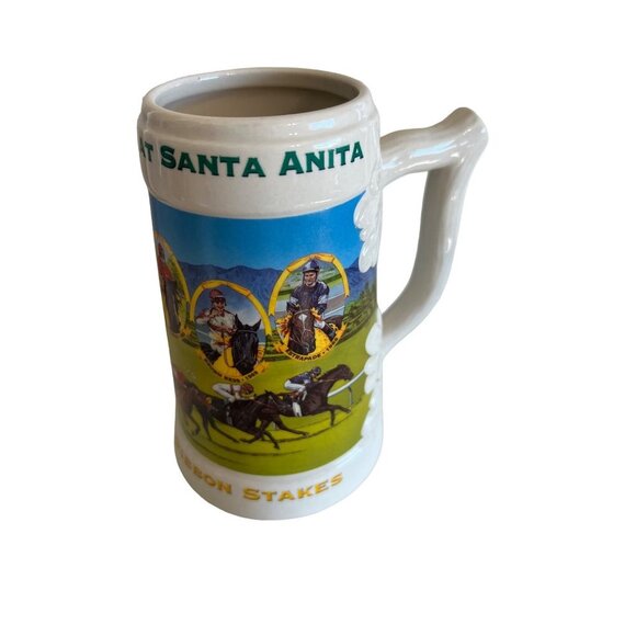 Oak tree Racing. Santa Anita Beer Stein - Picture 1 of 4